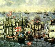 Jens Juel en svensk flotta av en dansk-norsk under befal china oil painting reproduction